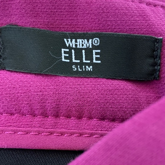 White House Black Market Elle Slim Vibrant Pink Cropped Pants 4 - Picture 8 of 8